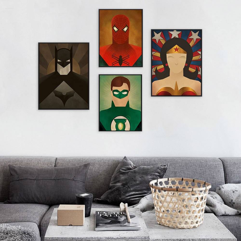 Rysunkowe plakaty dla dzieci - Superheroes zdj 2 decorateo.pl