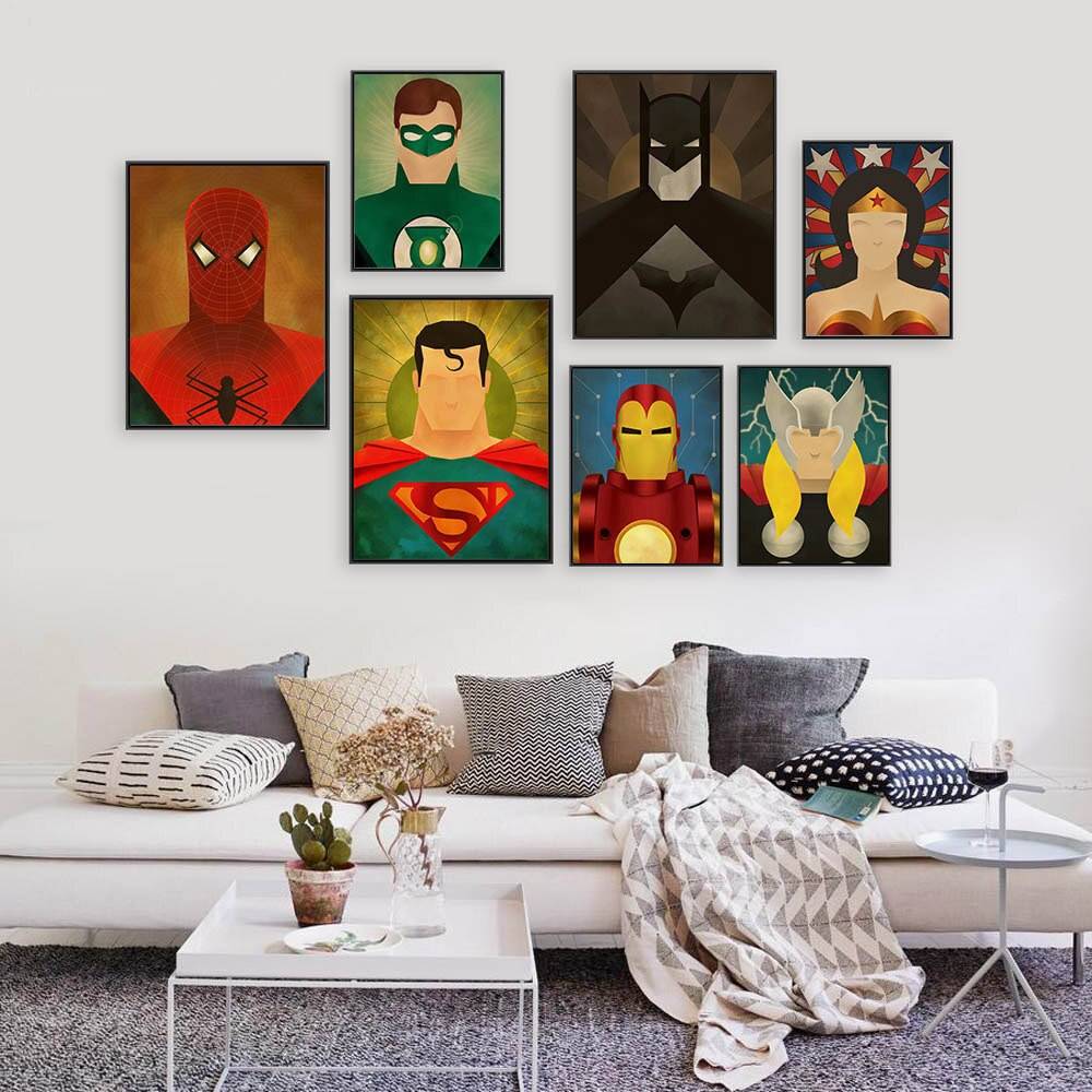 Rysunkowe plakaty dla dzieci - Superheroes zdj 3 decorateo.pl