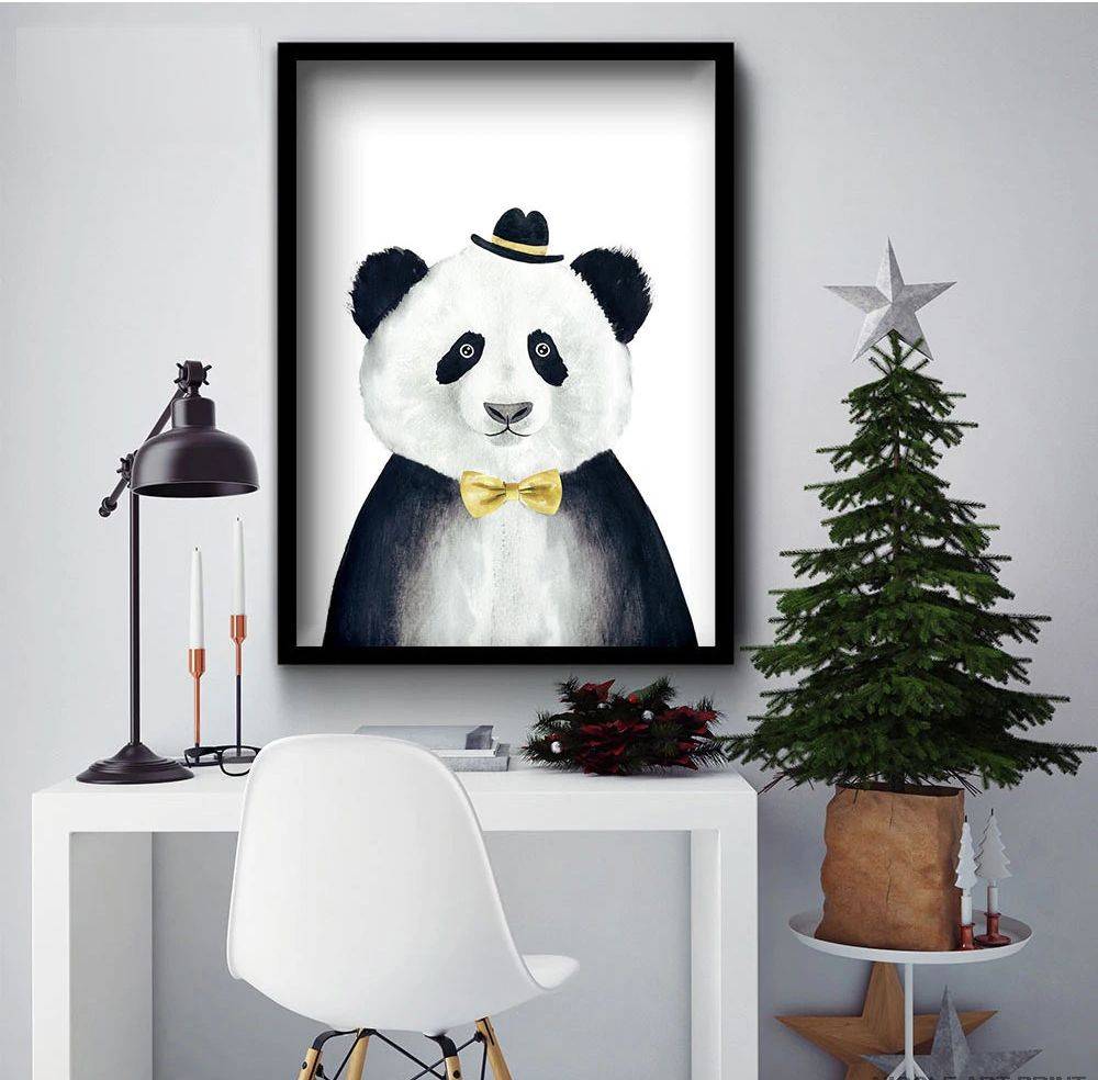 Plakaty z grafiką zwierząt dla dzieci - Panda decorateo.pl