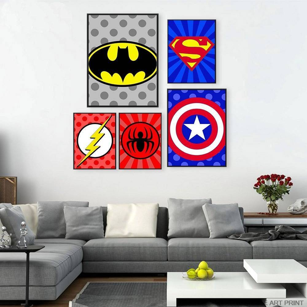 Plakat dla dzieci z grafiką z kultowych filmów - Batman Dla dzieci Plakaty Decorateo.pl