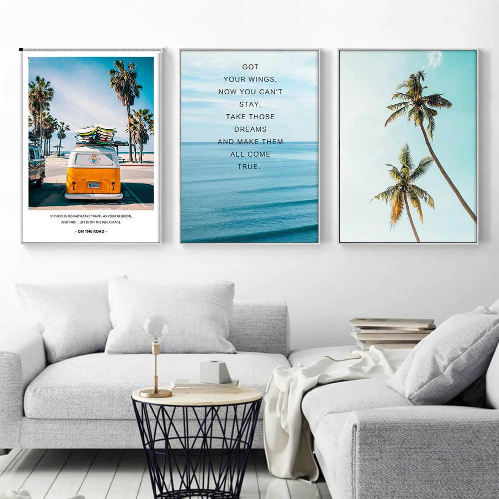 Plakat tropikalny krajobraz - Tropical View zdj 1 decorateo.pl