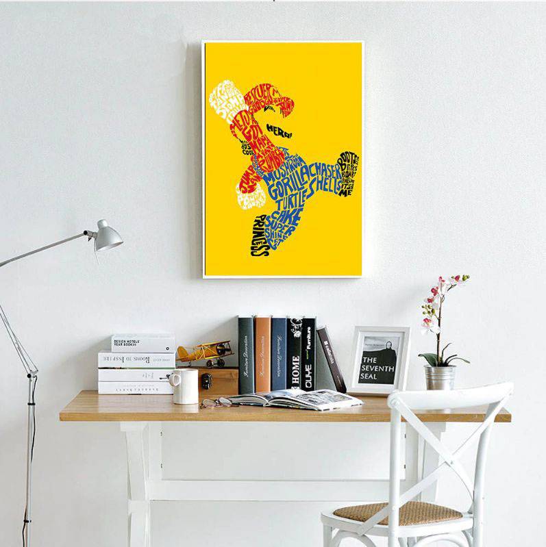 Plakat na ścianę Mario Bros – Super Mario Dla dzieci Grafika Plakaty Decorateo.pl