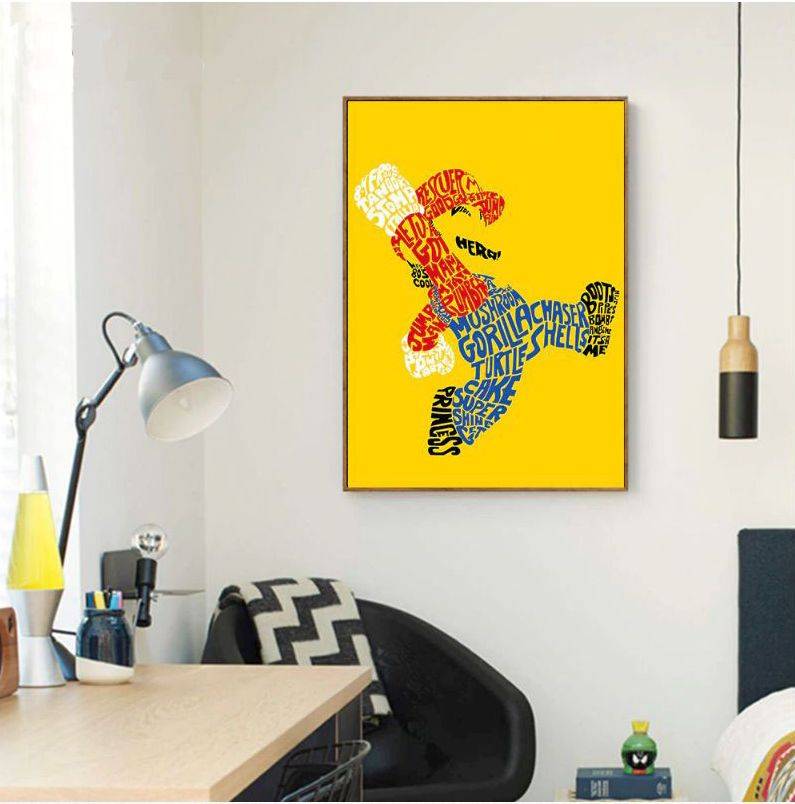 Plakat na ścianę Mario Bros – Super Mario Dla dzieci Grafika Plakaty Decorateo.pl
