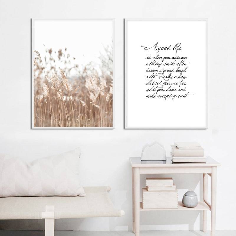 Plakat natura 'Matisse Art Reeds Mushroom Abstract Poster', nowoczesny wystrój, druk na płótnie Canvas Grafika Natura Plakaty Decorateo.pl
