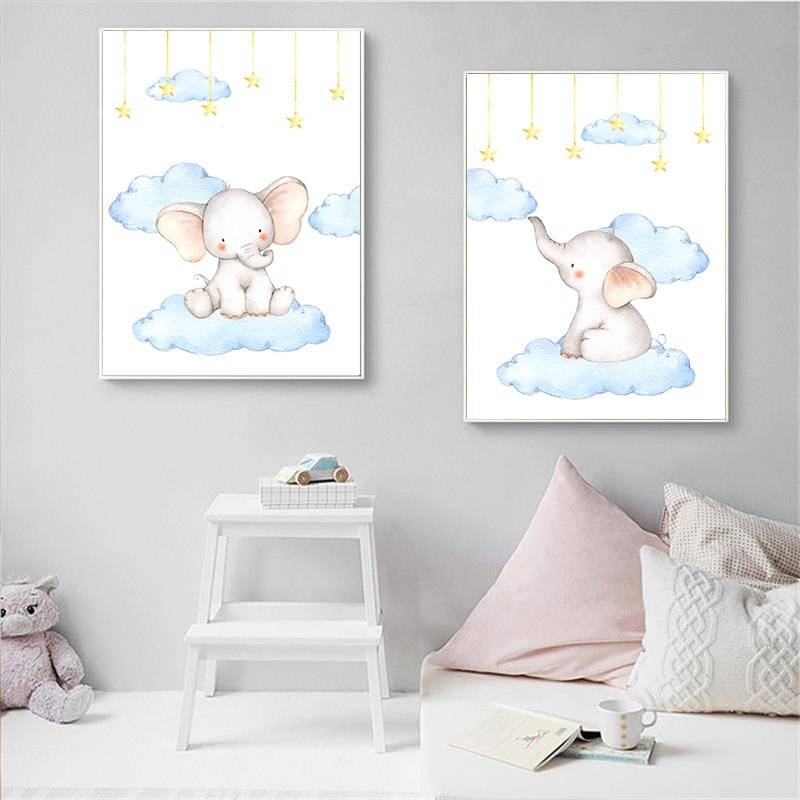 Plakat dla dzieci ' Kids Decoration Picture', dekoracja, do sypialni, druk na płótnie Canvas Dla dzieci Plakaty Decorateo.pl