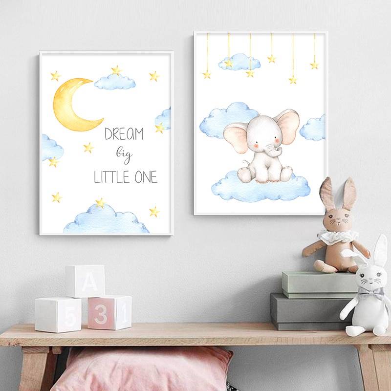 Plakat dla dzieci ' Kids Decoration Picture', dekoracja, do sypialni, druk na płótnie Canvas Dla dzieci Plakaty Decorateo.pl