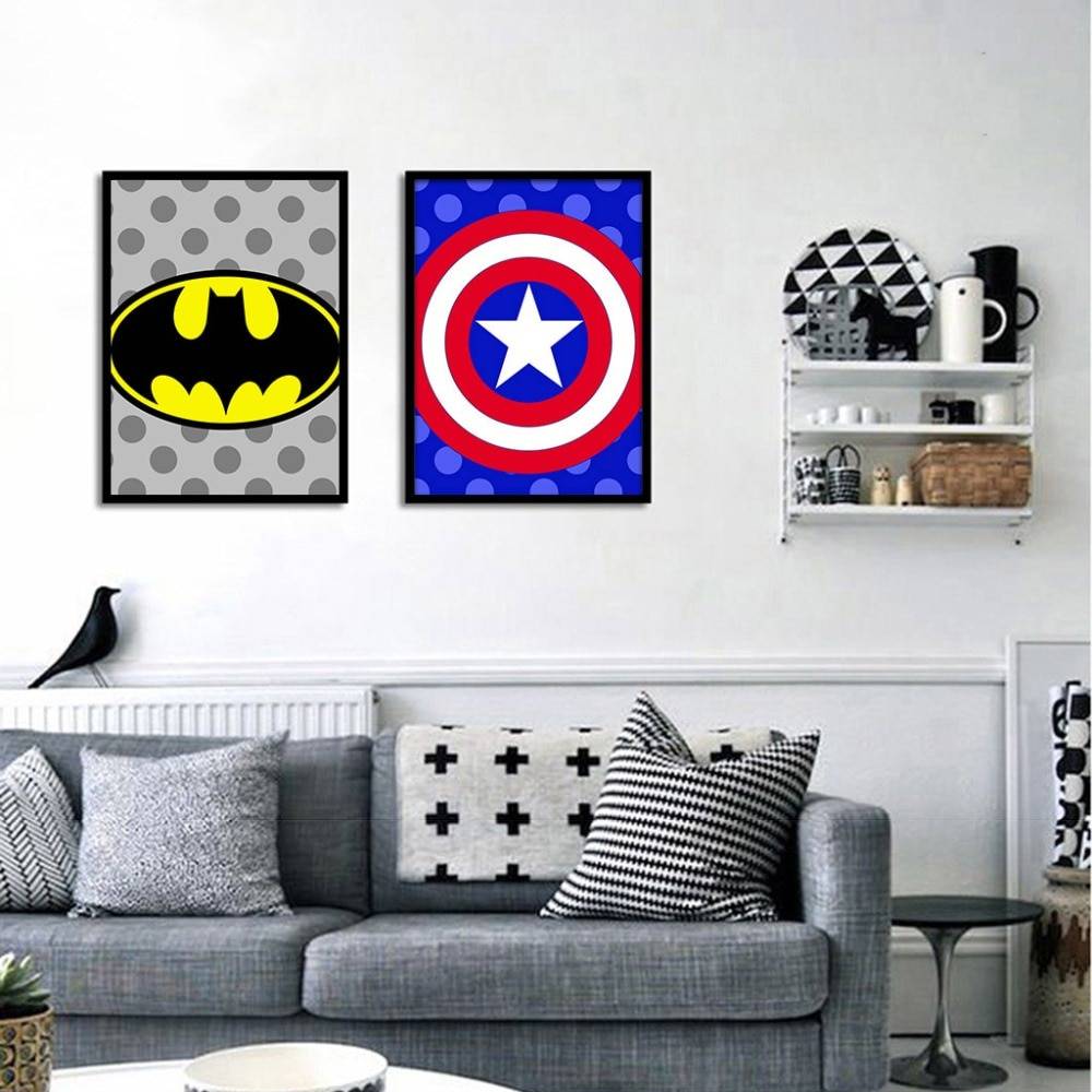 Plakat dla dzieci z grafiką z kultowych filmów - Batman Dla dzieci Plakaty Decorateo.pl