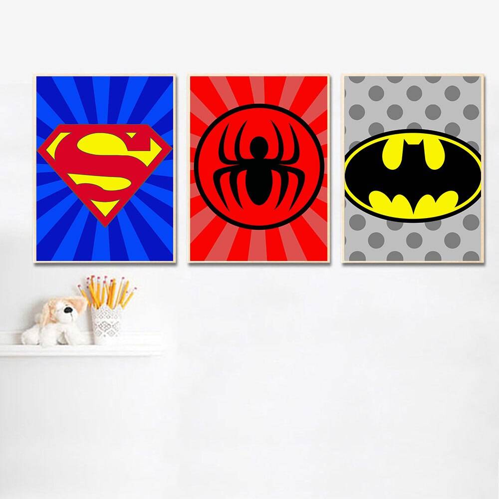 Plakat dla dzieci z grafiką z kultowych filmów - Batman Dla dzieci Plakaty Decorateo.pl
