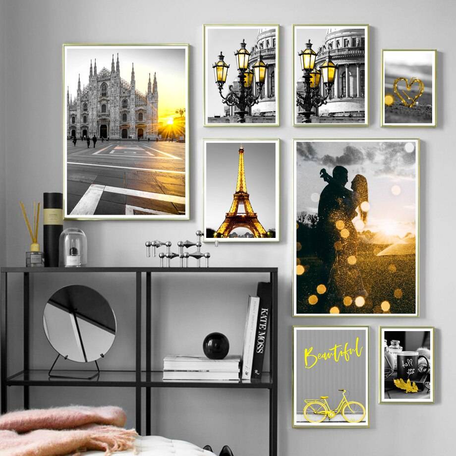 Plakat architektura w ciekawym ujęciu - Yellow