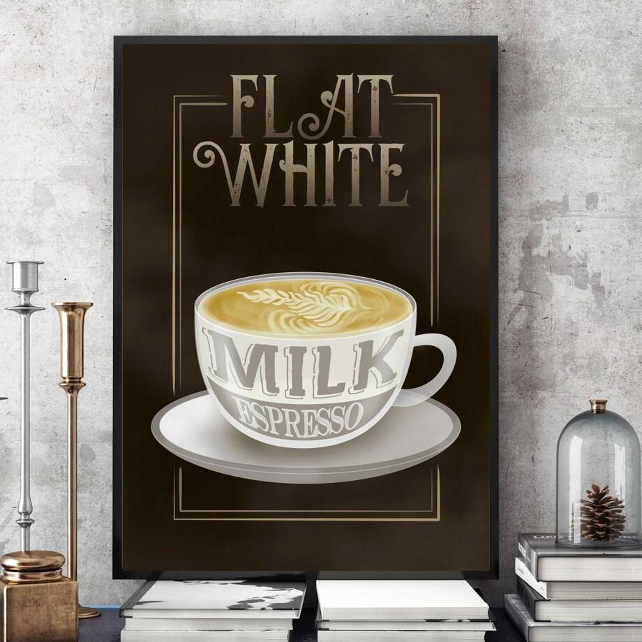 Plakat do kuchni z napisami kulinarnymi - Coffee